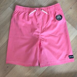 Hurley Coral Pink Board Shorts Featuring 2-Way Stretch For Comfort & Mobility